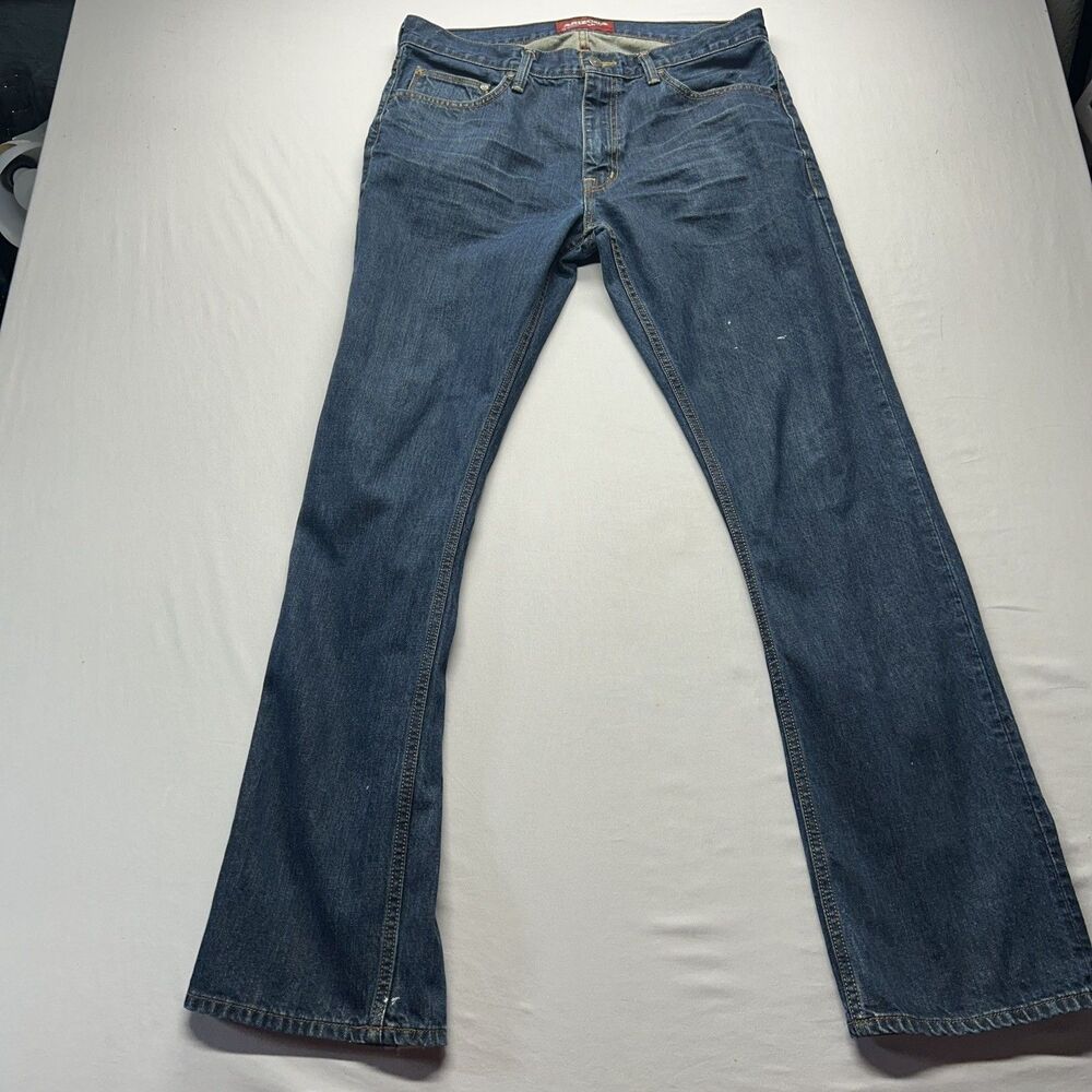 Arizona 34x34 Boot Cut Jeans Medium Wash Denim Classic Fit Comfortable Style